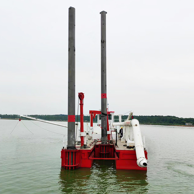 River Desilting Cutter Suction Dredger Boat 4000m3 Water Flow Hydraulic