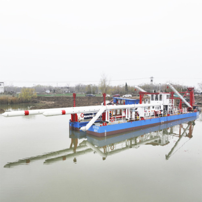 Portable River Jet Suction Dredger 566kw 1500m3 Water Flow 8m Depth