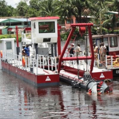 1500m³ River Small Dredger Machine  4.5m-12m Total Width Cummins 522kw Main Engine Power