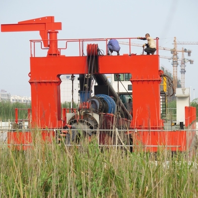 Depth 25m River Dredging Equipment Suction Dredger 22 inches with Submersible Pump