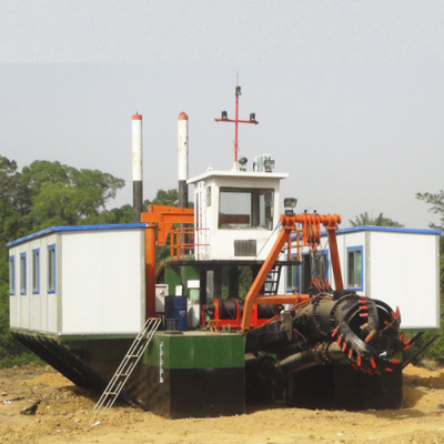 Portable Sand Suction Dredger Ship For Shallow River Cleaning
