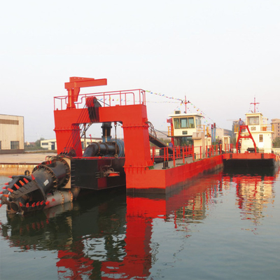Over 25m Depth China Cutter Head Sand Suction Dredger With Submersible Pump