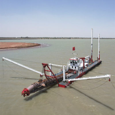 Customizable Suction Dredger Ship With 762 KW Power And 2000m Dredging Distance