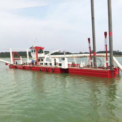 Dredging Suction Dredger Ship With 100 KW Cutter Head Power And 500m3/h Capacity