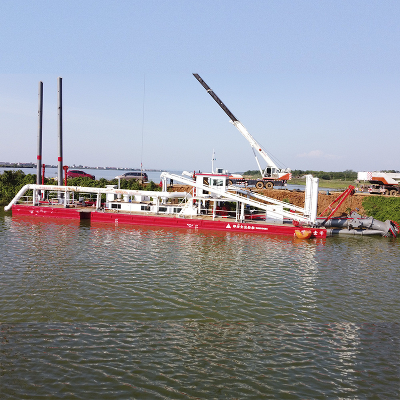 Dredging With SIEMENS PLC Control 600mm Cutter Scution Dredger For River Dredging