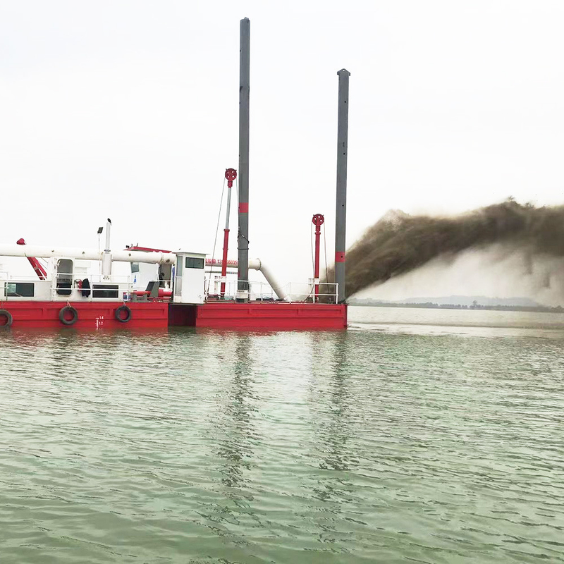 River Desilting Cutter Suction Dredger Boat 4000m3 Water Flow Hydraulic