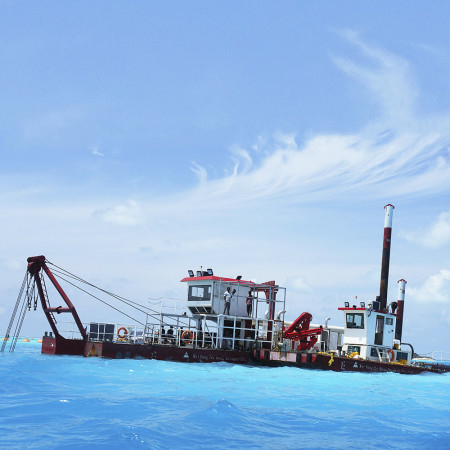 High Cutter Power Cutter Suction Dredger 22inch Sea Sand Reclamation