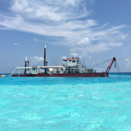 3500m3 20inch Sea Dredging Cutter Dredger For Sand Reclamation Driven By Diesel Power