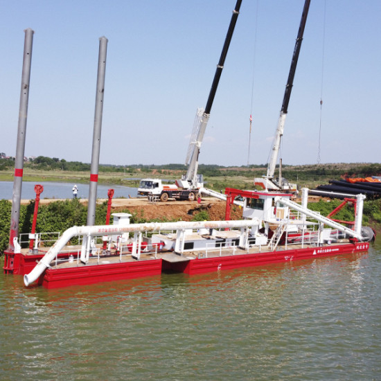 Crown Like Cutter Head Sand Cutting Suction Dredger Ship Diesel Engine 600m3/H-1000m3/H