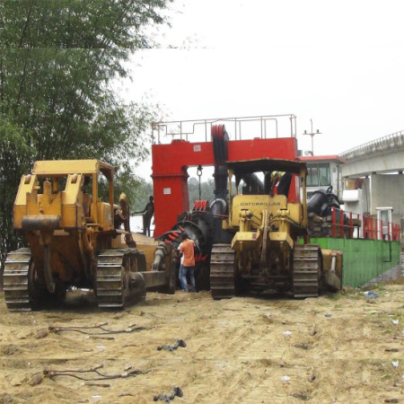 22 inch River Dredger Ship Cutter Head Suction Dredger with Submersible Pump up to 25m
