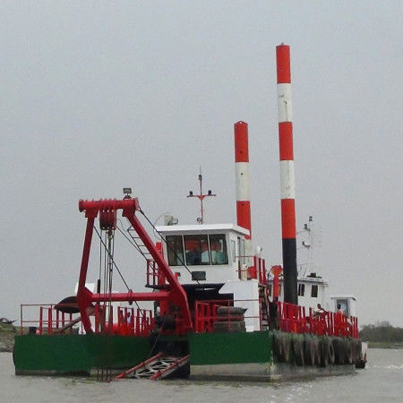 3000 Meters Discharge Distance River Dredger With Hydraulic Control And Electric System