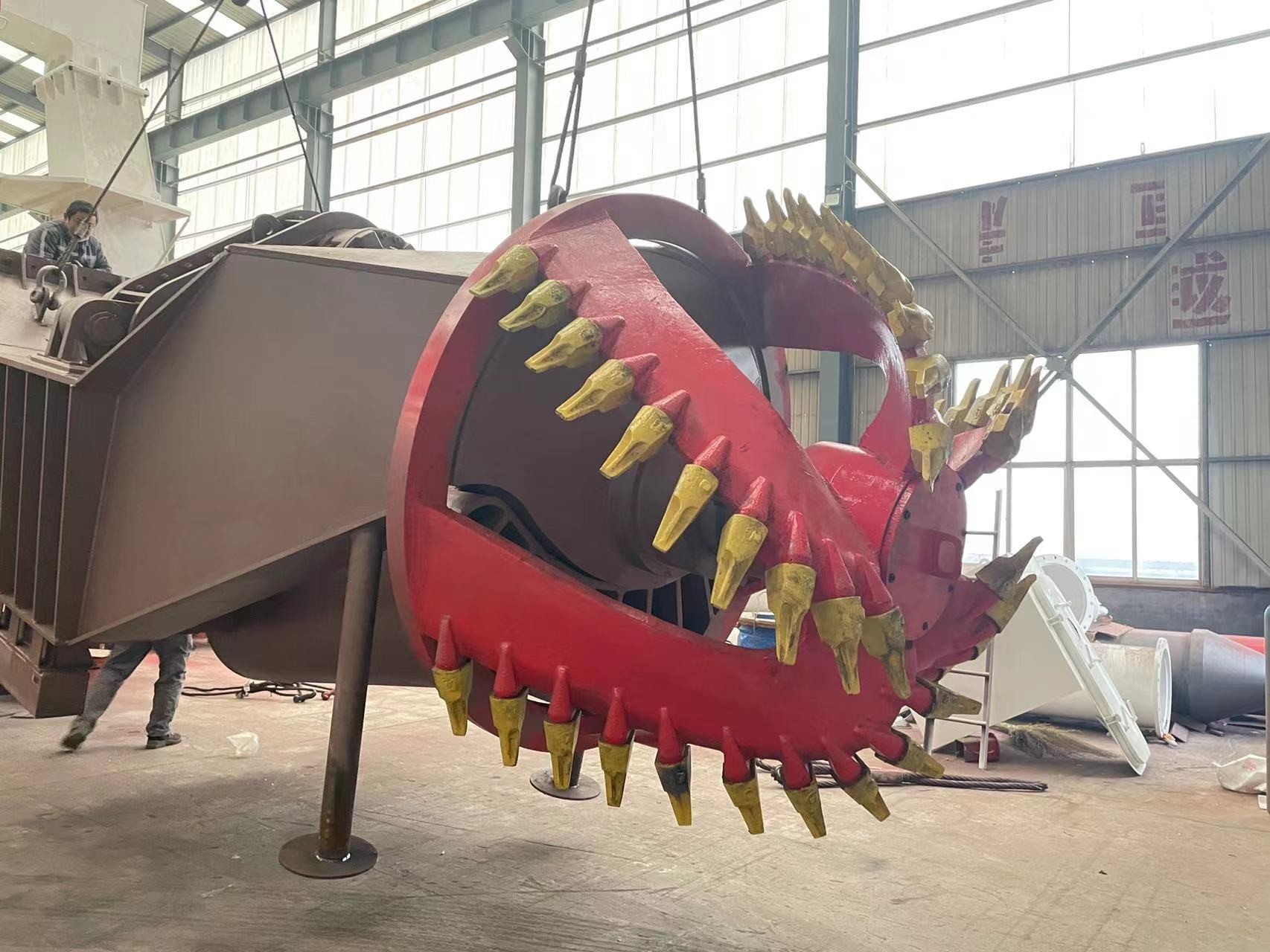 Custom dredger cutter head 5 Blades 40 Pieces Teeth For Cutter Suction Dredger