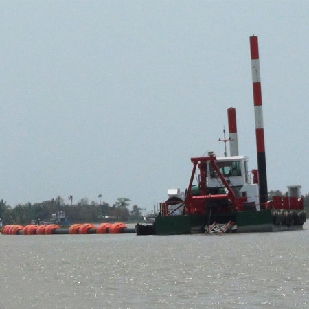 Sand Dredger for Dredging Works and Projects with Optional Anchor Boom